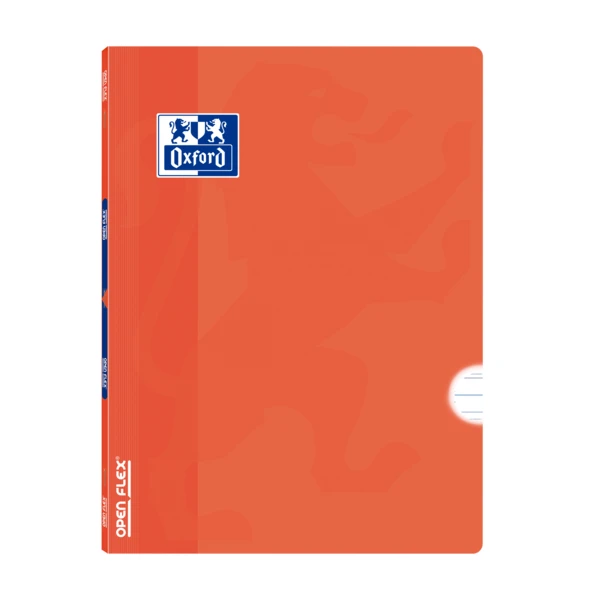 Thumbnail-Oxford School Classic Openflex A4 – Capa Plástica Resistente – Caderno Grampeado com Régua e Margem 3,5 – 48 Folhas – Cor Laranja