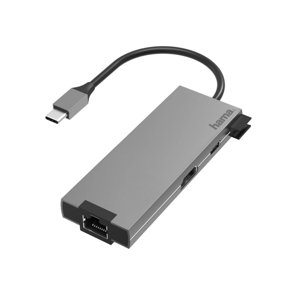 Thumbnail-Hub HAMA USB-C Multiport, 5 Ports x 2 USB-A , HDMI+LAN/Ethernet, Aluminio – 200109