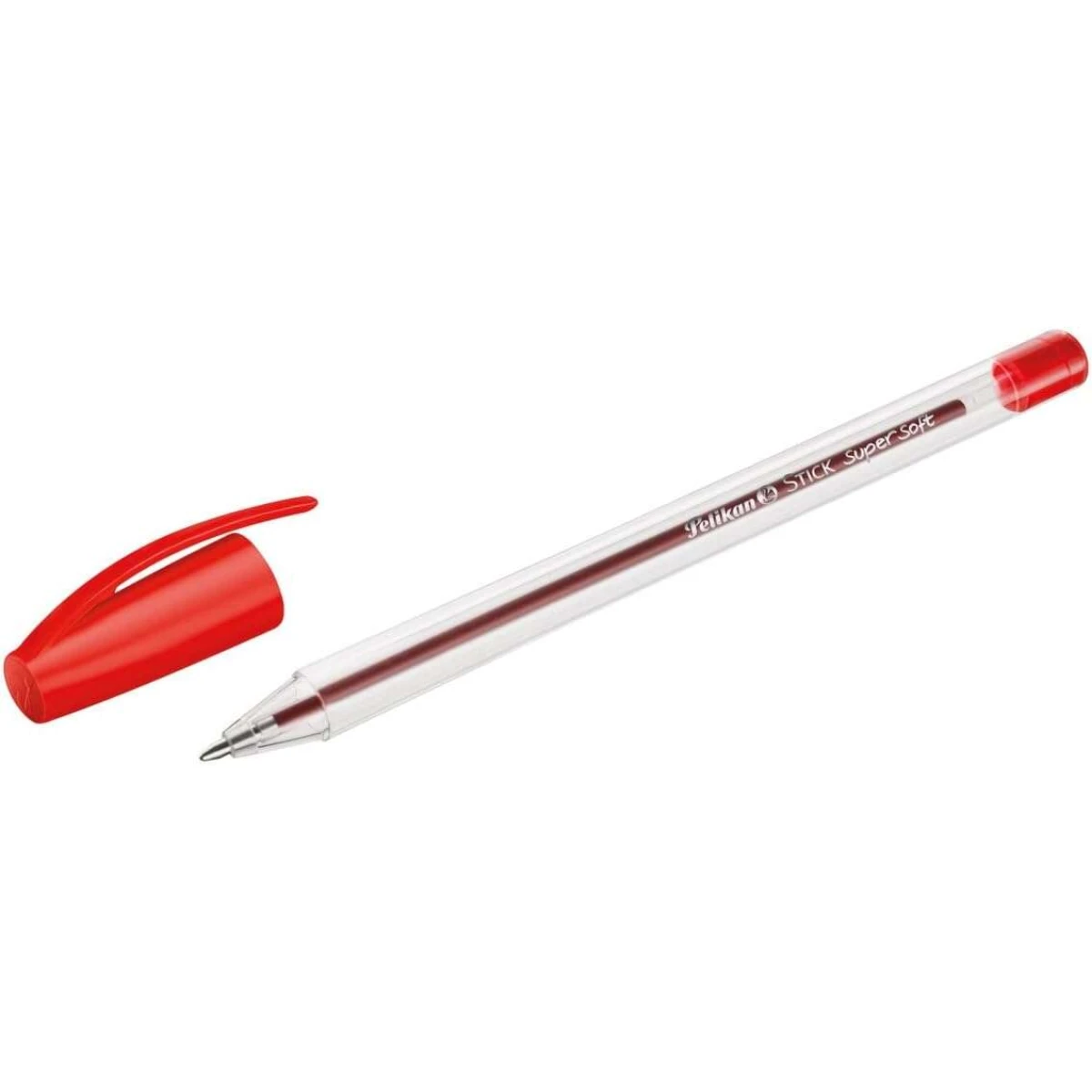 Thumbnail-Pelikan Stick Super Soft Boligrafo Trazo 1mm – Super Fluid Ink – Punho Triangular – Cor Vermelho