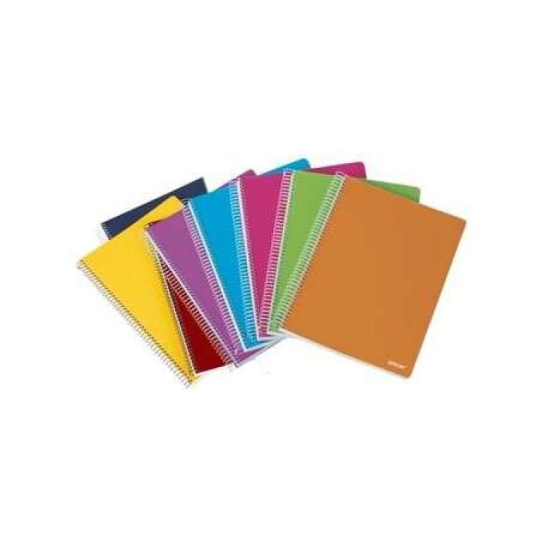 Thumbnail-Ancor Classic Stripes Cuaderno Spiral Size Folio Pautado Horizontal – 80 Folhas 90gr – Capa Plástica – Cores Sortidas