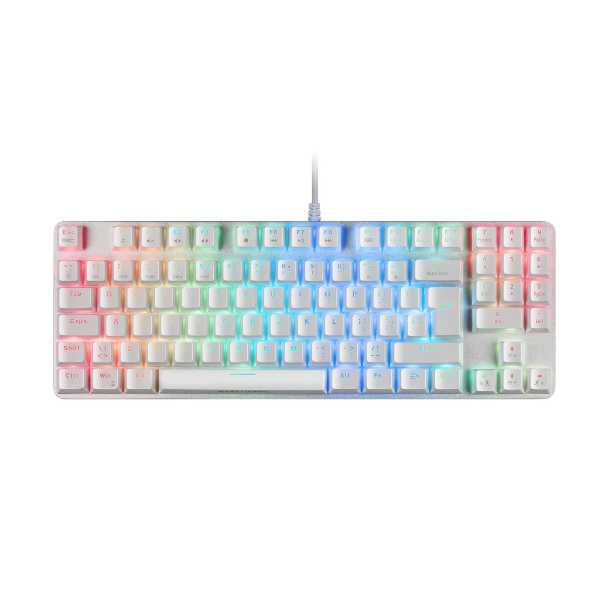 Thumbnail-Teclado MARS GAMING MKREVOW PRO RGB MECHANICAL TKL KEYBOARD, OUTEMU BLUE, WHITE, PORTU