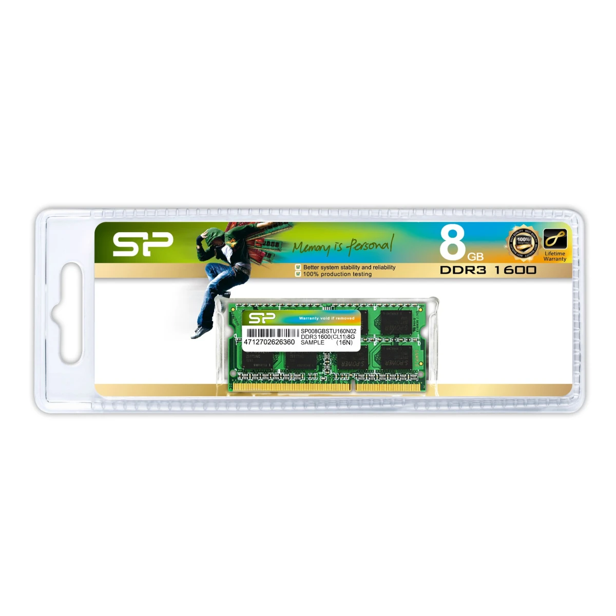 Thumbnail-Dimm SO SP 8GB DDR3 1600MHz CL11 1.5V