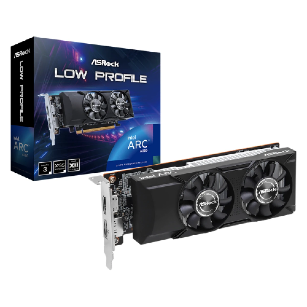 Galery – Asrock Arc A380 Intel de baixo perfil 6GB GDDR60