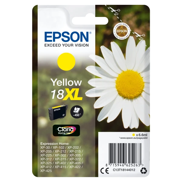 Thumbnail-Epson Daisy C13T18144022 tinteiro 1 unidade(s) Original Amarelo