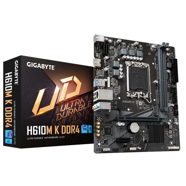 Thumbnail-GIGABYTE H610M K DDR4 motherboard Intel H610 Express LGA 1700 micro ATX