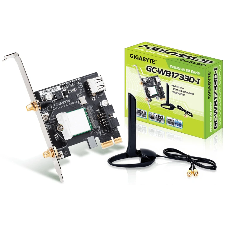 Thumbnail-GIGABYTE GC-WB1733D-I cartão de rede Interno WLAN / Bluetooth 1733 Mbit/s