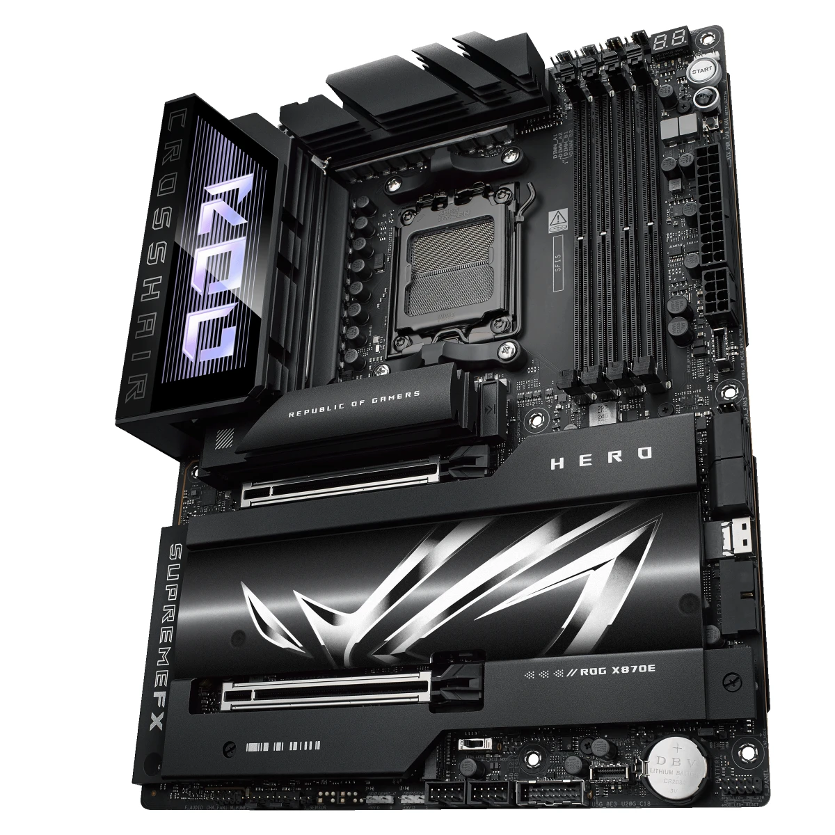 Galery – ASUS ROG CROSSHAIR X870E HERO AMD X870E Ranhura AM5 ATX0