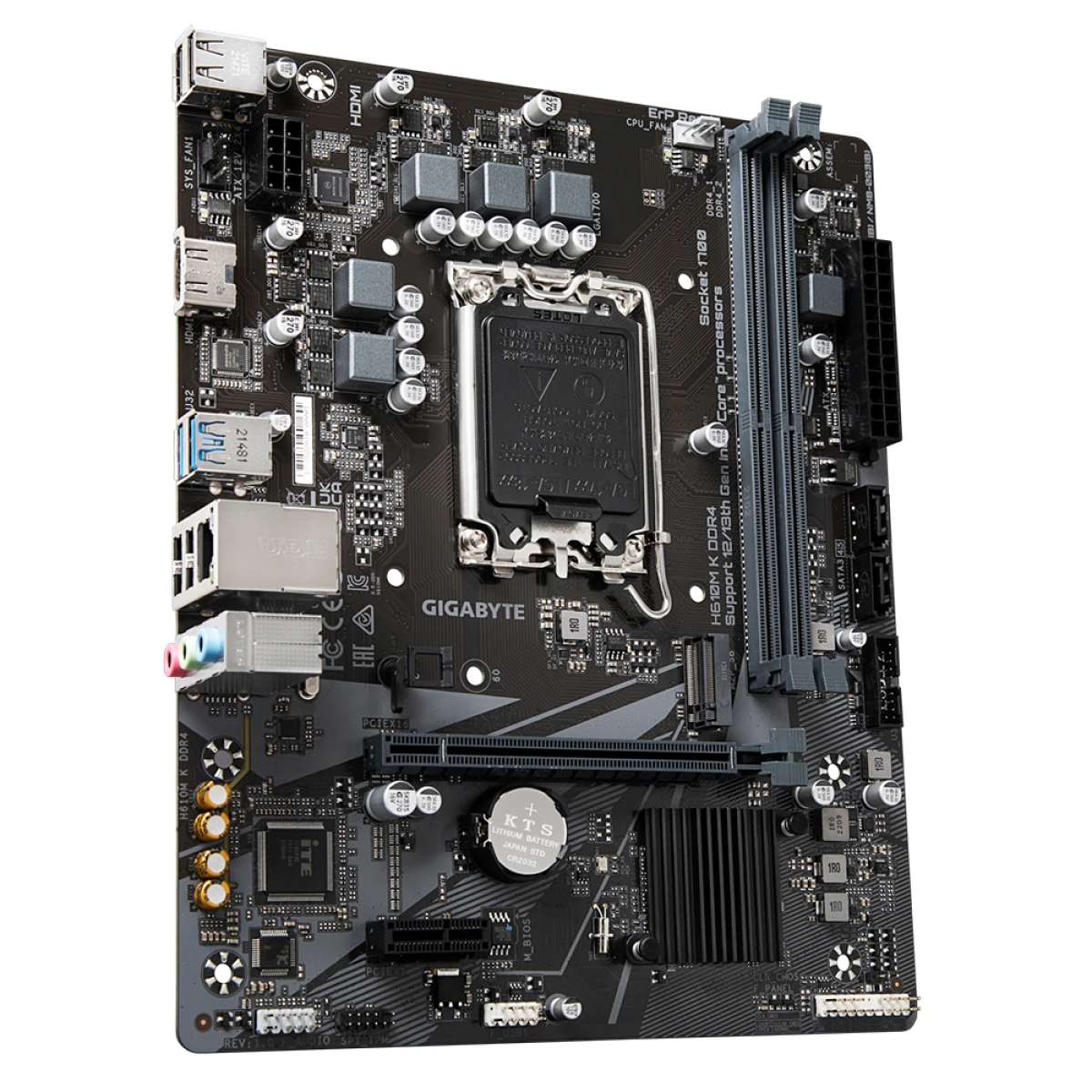 Galery – GIGABYTE H610M K DDR4 motherboard Intel H610 Express LGA 1700 micro ATX0