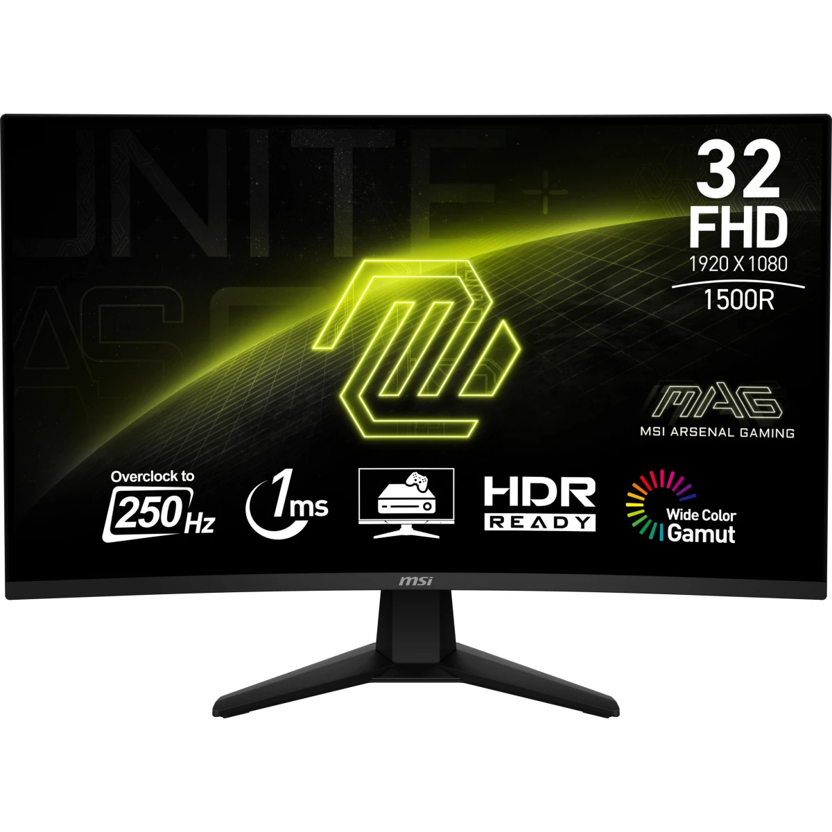 Thumbnail-MSI MAG 32C6X monitor de ecrã 80 cm (31.5″) 1920 x 1080 pixels Full HD Preto