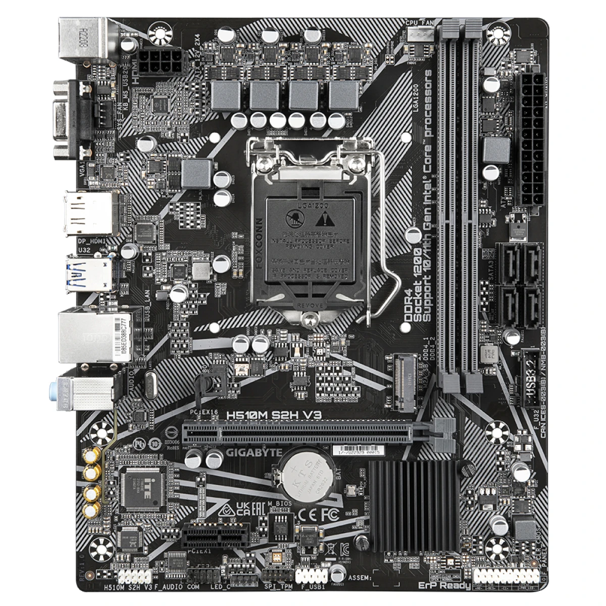 Galery – GIGABYTE H510M S2H V3 motherboard Intel H470 Express LGA 1200 (Socket H5) micro ATX0