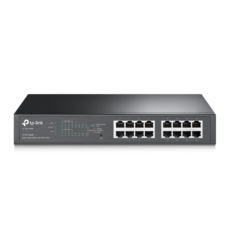 Thumbnail-TP-Link TL-SG1016PE Gerido L2 Gigabit Ethernet (10/100/1000) Power over Ethernet (PoE) 1U Preto