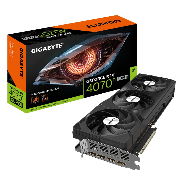 Thumbnail-GIGABYTE GeForce RTX­­ 4070 Ti SUPER WINDFORCE MAX OC NVIDIA GeForce RTX 4070 Ti SUPER 16 GB GDDR6X