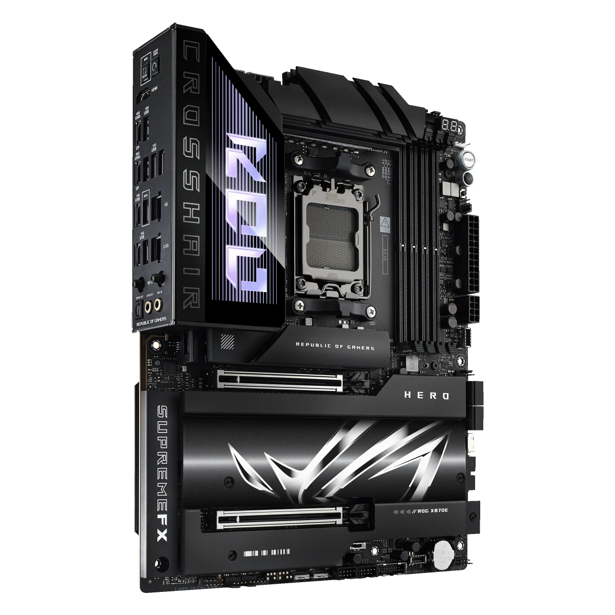 Galery – ASUS ROG CROSSHAIR X870E HERO AMD X870E Ranhura AM5 ATX0