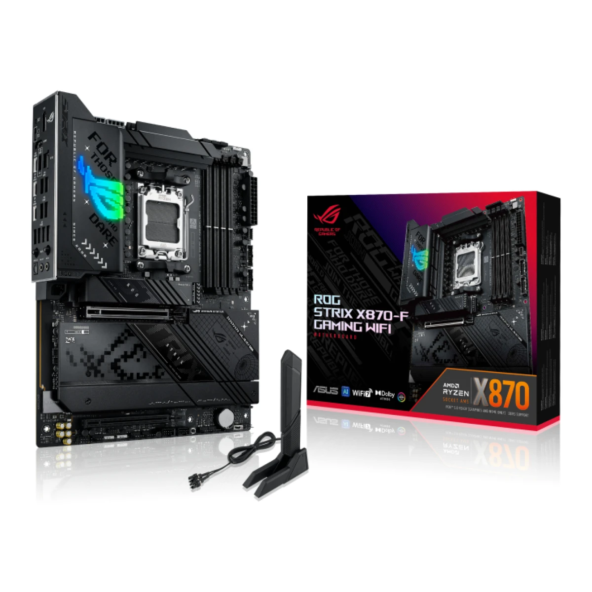 Galery – ASUS ROG STRIX X870-F GAMING WIFI AMD X870 Ranhura AM5 ATX0