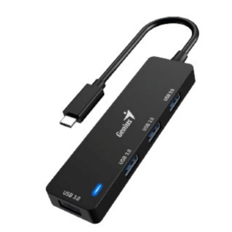 Thumbnail-UH-400, 4-in-1 USB HUB, USB 3.0, Black