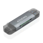 Galery – AISENS ASCR-2AC08-GR leitor de cartões USB 3.2 Gen 1 (3.1 Gen 1) Type-A/Type-C Cinzento0