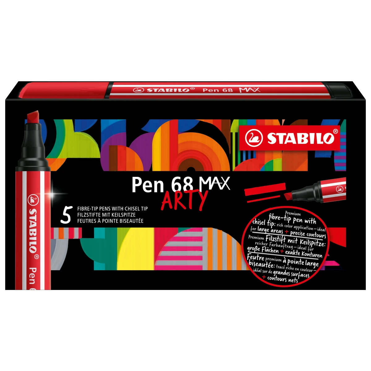 Galery – STABILO Pen 68 MAX caneta de feltro Azul 5 unidade(s)0