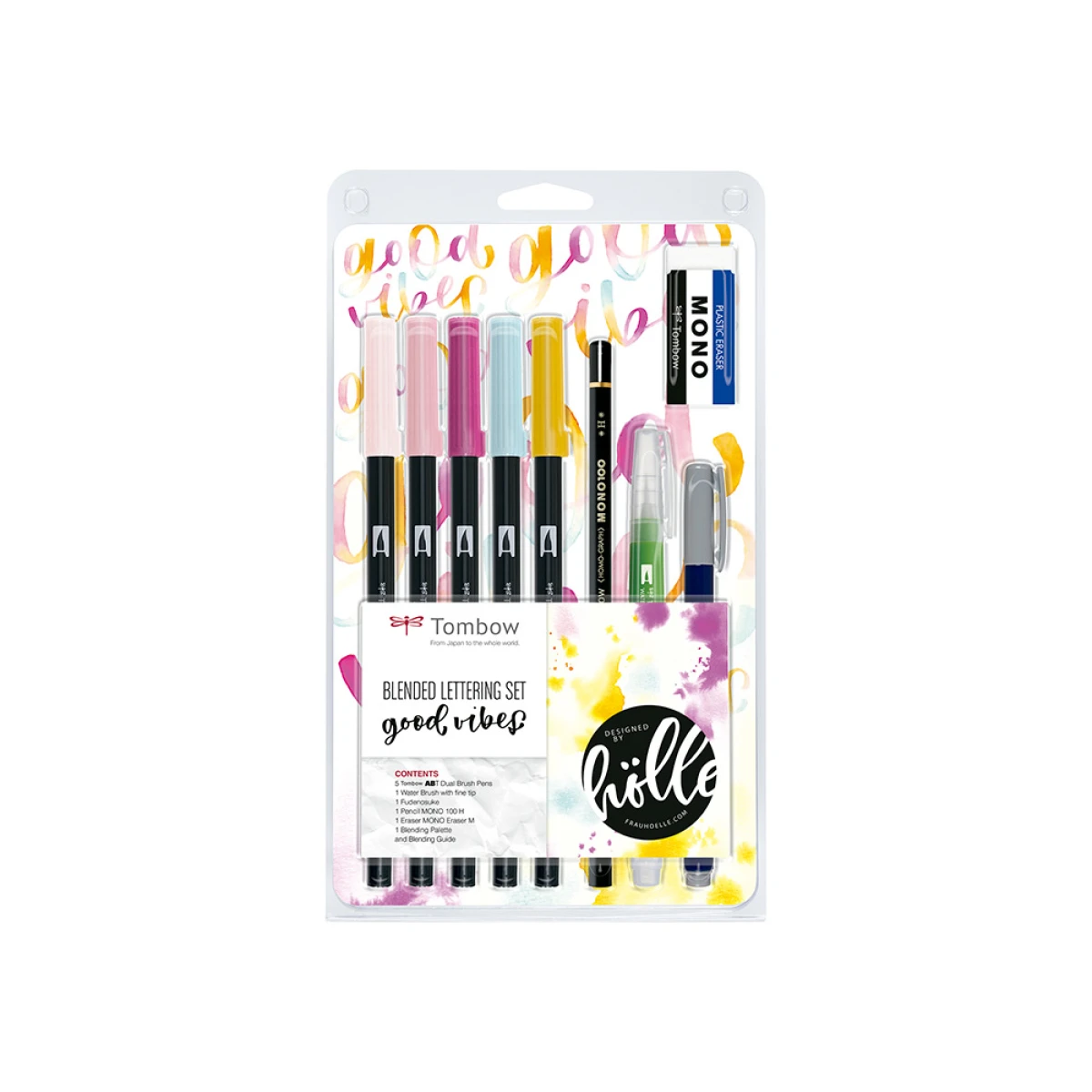 Galery – Conjunto de caligrafia tombow blended lettering good vibes 9 pecas0