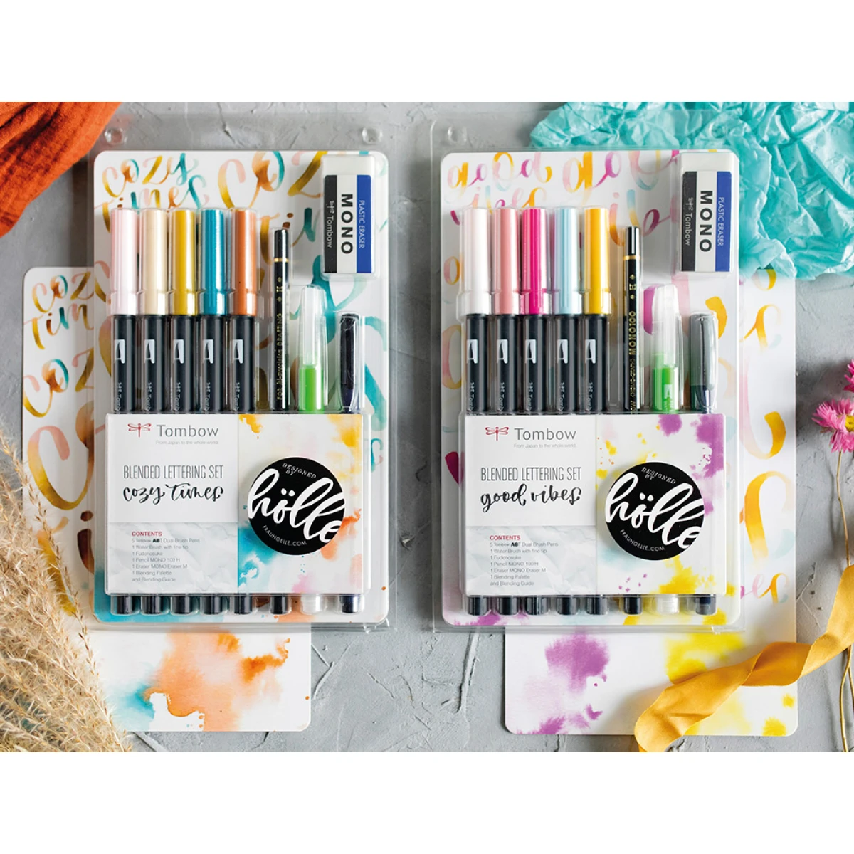 Galery – Conjunto de caligrafia tombow blended lettering good vibes 9 pecas0