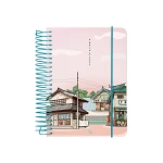 Galery – Agenda espiral liderpapel santorini a6 2025 dia pagina entardecer rosa papel 60 gr0