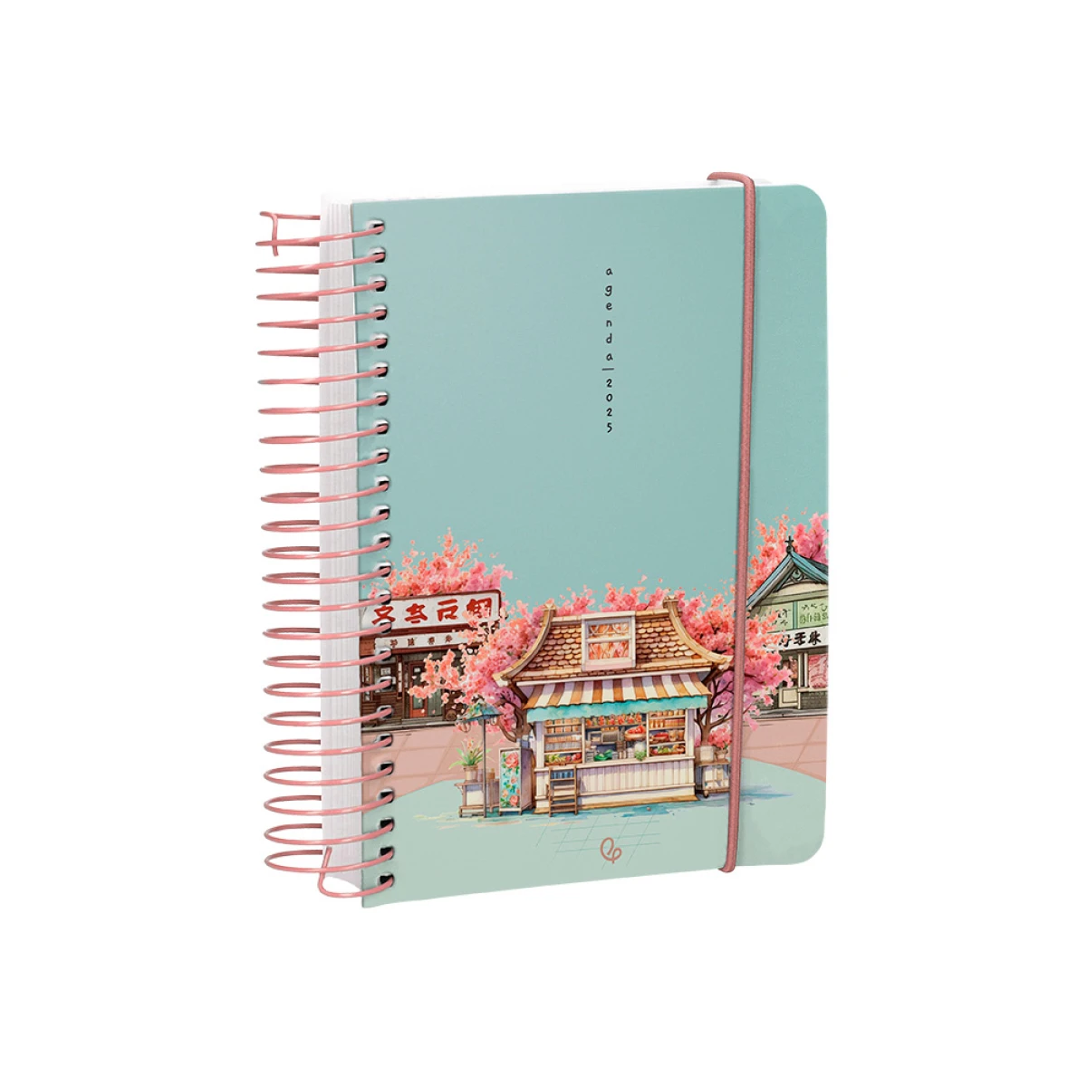 Galery – Agenda espiral liderpapel santorini a6 2025 dia pagina cherry blossoms papel 60 gr0