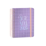 Galery – Agenda espiral liderpapel kimolos a5 2025 dia pagina malva papel 70 gr0