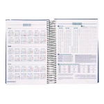 Galery – Agenda encadernada liderpapel olbia a5 2025 dia pagina cor azul papel 60 gr0