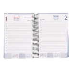 Galery – Agenda encadernada liderpapel olbia a5 2025 dia pagina cor azul papel 60 gr0