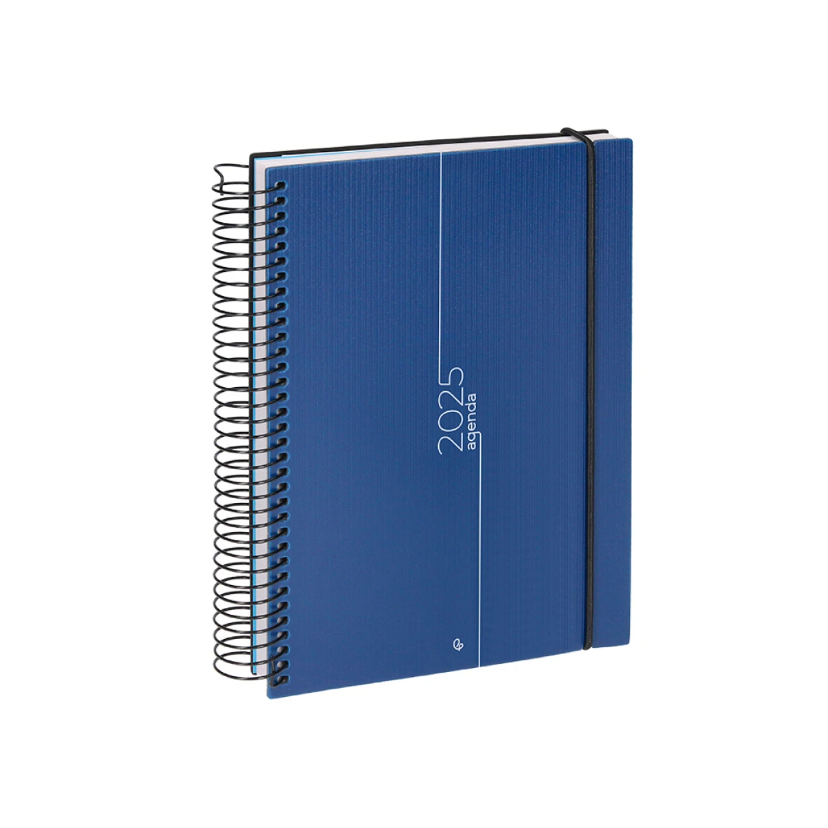 Galery – Agenda encadernada liderpapel olbia a5 2025 dia pagina cor azul papel 60 gr0