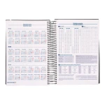 Galery – Agenda encadernada liderpapel olbia a5 2025 dia pagina cor preto papel 60 gr0