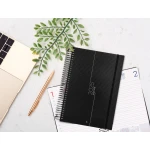 Galery – Agenda encadernada liderpapel olbia a5 2025 dia pagina cor preto papel 60 gr0