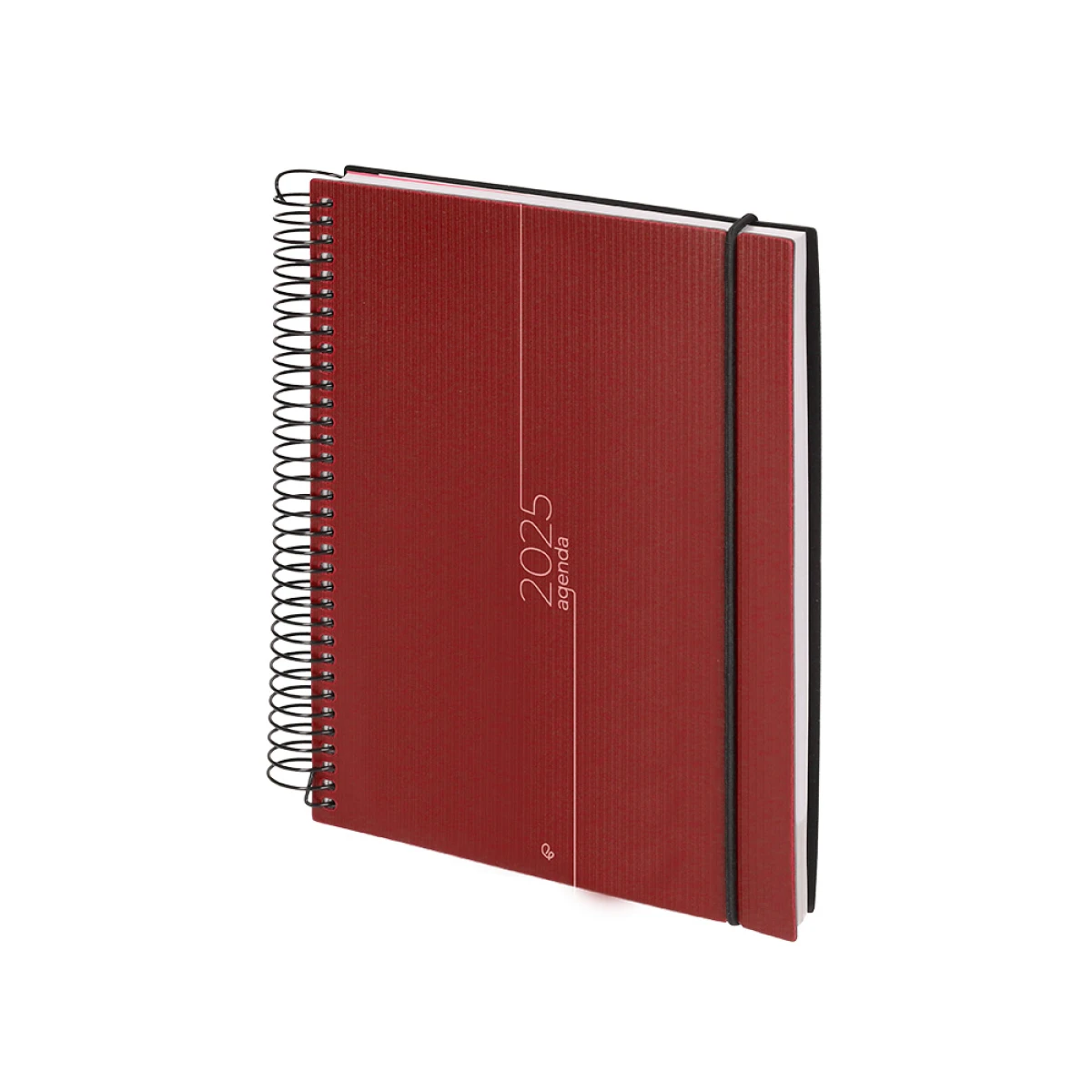 Galery – Agenda encadernada liderpapel olbia a5 2025 dia pagina cor vermelho papel 60 gr0