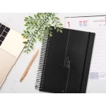 Galery – Agenda encadernada liderpapel olbia a4 2025 dia pagina cor preto papel 60 gr0