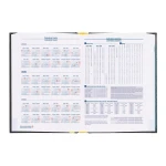 Galery – Agenda encadernada liderpapel corfu a5 2025 dia pagina cor preto papel 60 gr0