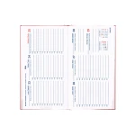 Galery – Agenda encadernada liderpapel creta 8×15 2025 semana vista cor rosa bougainville papel 70 gr0