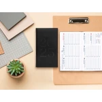 Galery – Agenda encadernada liderpapel creta 8×15 2025 semana vista cor preto papel 70 gr0