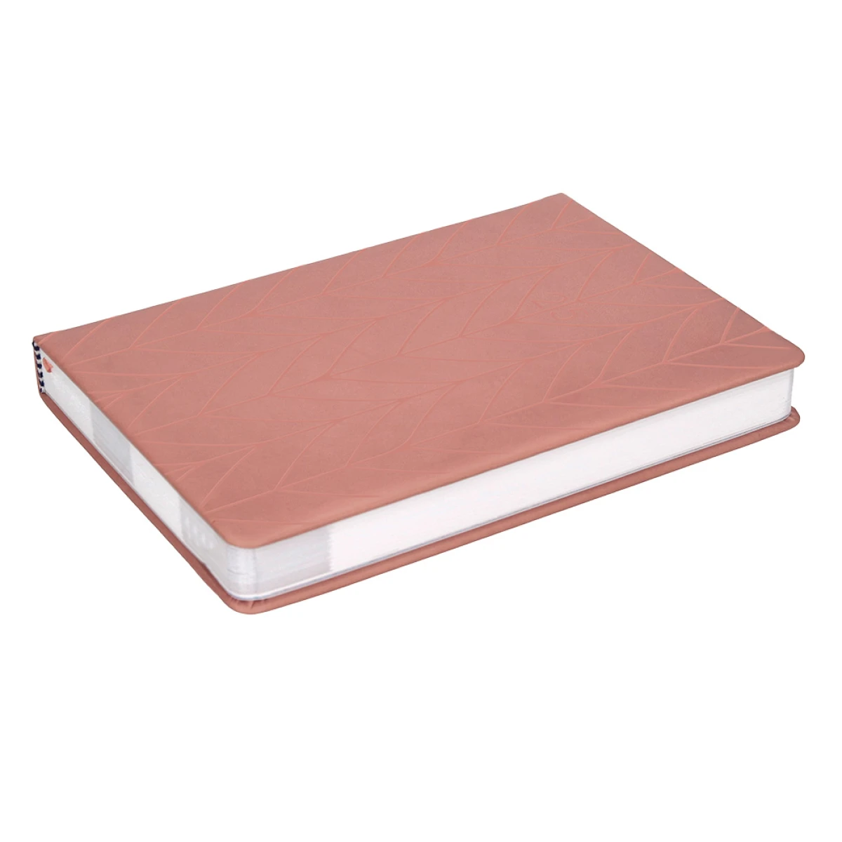 Galery – Agenda encadernada liderpapel lipsi a5 2025 dia pagina cor rosa pessego papel 70 gr0