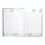 Galery – Agenda encadernada liderpapel saria a5 2025 dia pagina cor verde papel 70 gr0