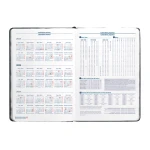 Galery – Agenda encadernada liderpapel saria a5 2025 dia pagina cor preto papel 70 gr0