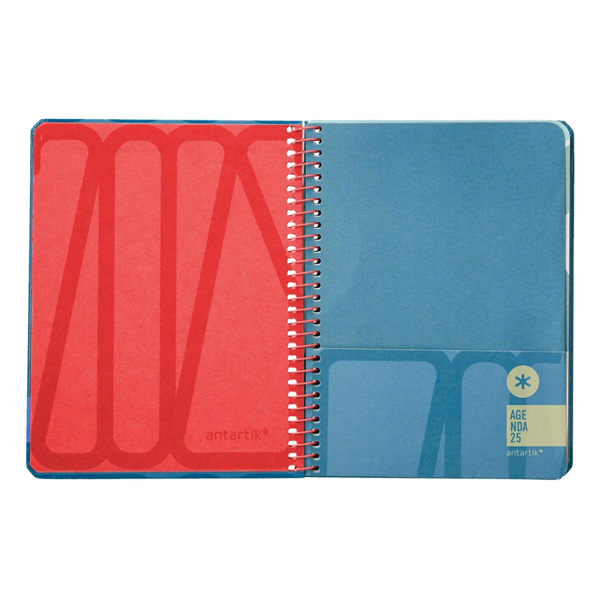 Galery – Agenda encadernada antartik bold a6+ 2025 semana vista cor azul papel 80 gr0