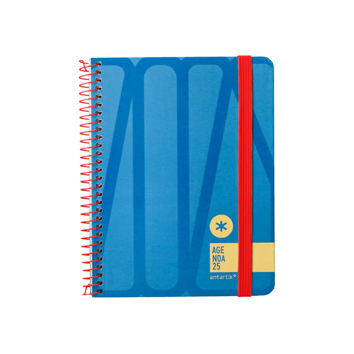 Galery – Agenda encadernada antartik bold a6+ 2025 semana vista cor azul papel 80 gr0