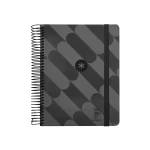 Galery – Agenda encadernada antartik pattern a5+ 2025 dia pagina cor preto papel 80 gr0