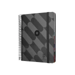 Galery – Agenda encadernada antartik pattern a5+ 2025 dia pagina cor preto papel 80 gr0