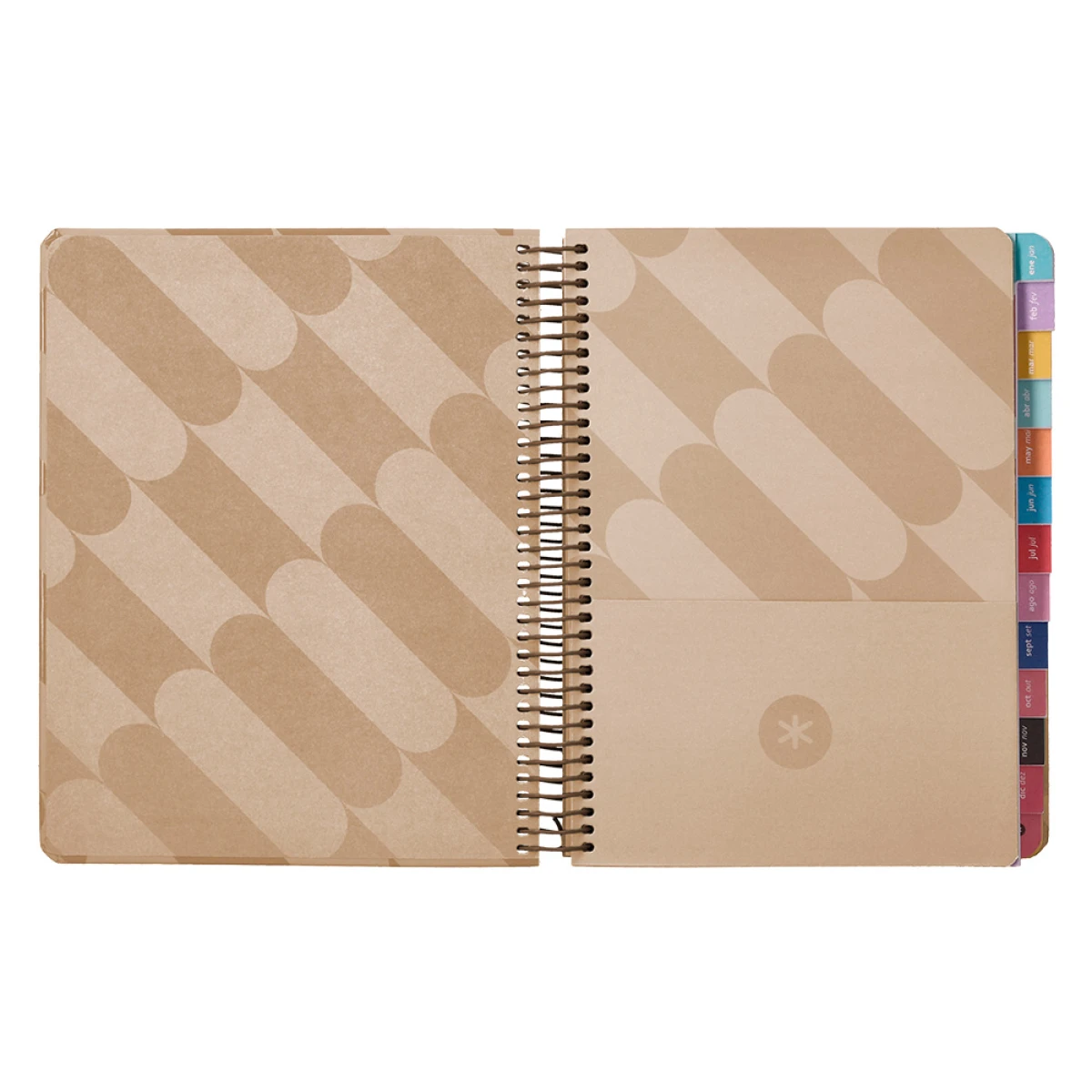 Galery – Agenda encadernada antartik pattern a5+ 2025 dia pagina cor rosa nude papel 80 gr0