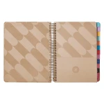 Galery – Agenda encadernada antartik pattern a5+ 2025 dia pagina cor rosa nude papel 80 gr0