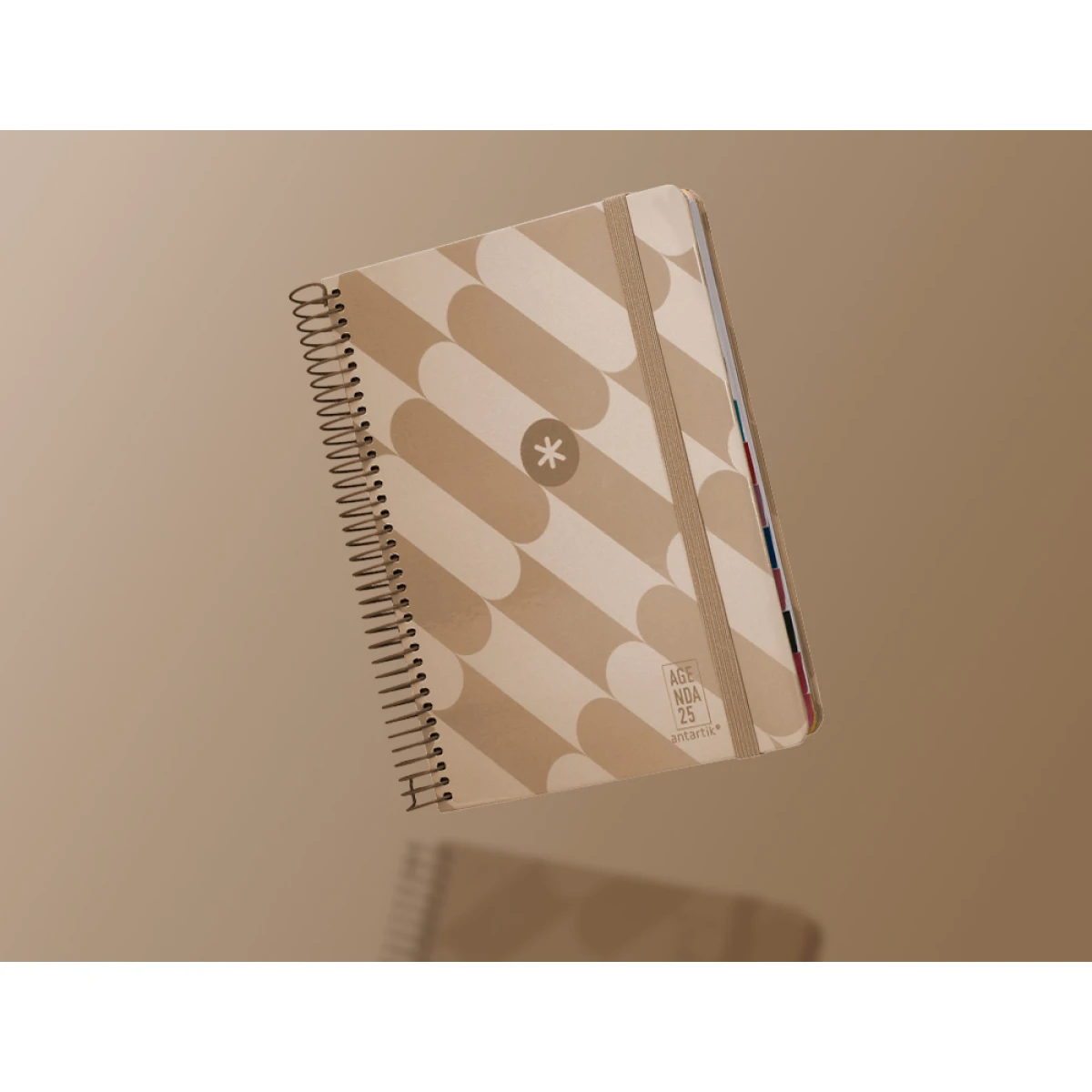 Galery – Agenda encadernada antartik pattern a5+ 2025 dia pagina cor rosa nude papel 80 gr0