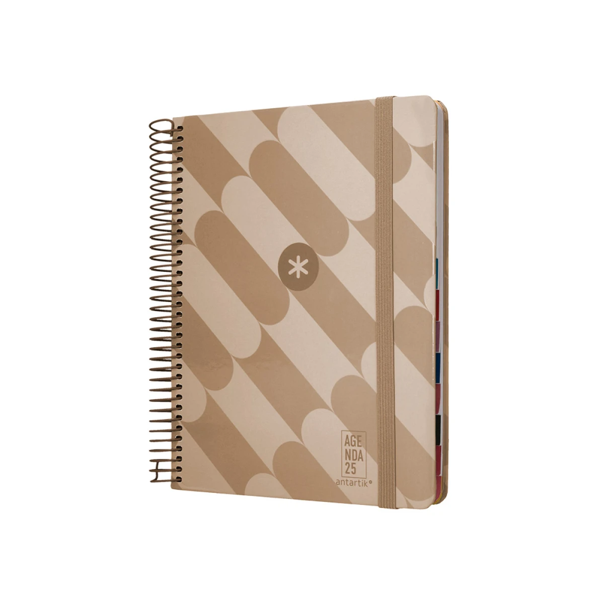 Galery – Agenda encadernada antartik pattern a5+ 2025 dia pagina cor rosa nude papel 80 gr0