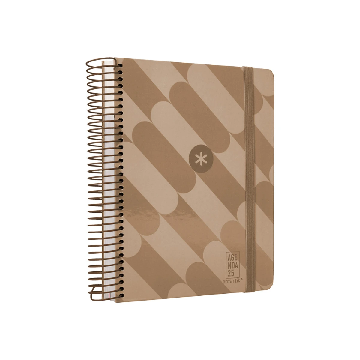 Galery – Agenda encadernada antartik pattern a5+ 2025 dia pagina cor rosa nude papel 80 gr0