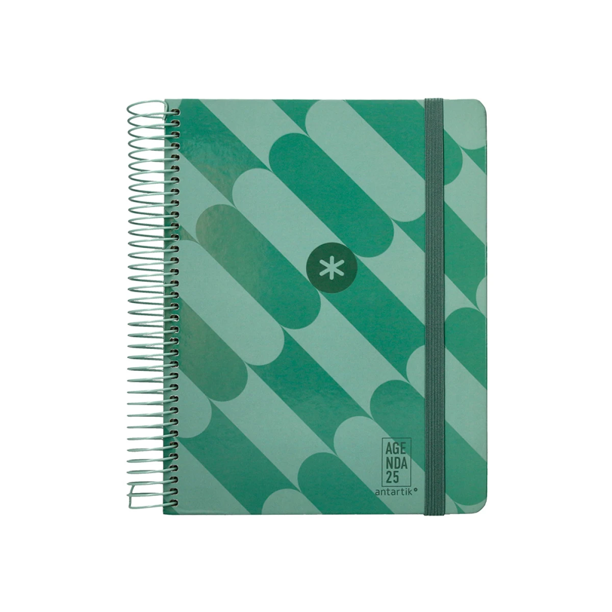 Galery – Agenda encadernada antartik pattern a5+ 2025 dia pagina cor verde papel 80 gr0