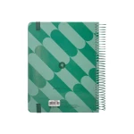 Galery – Agenda encadernada antartik pattern a5+ 2025 dia pagina cor verde papel 80 gr0